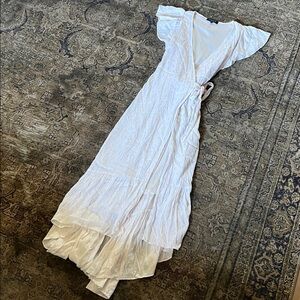 Lafayette 148 New York White High Low Dress